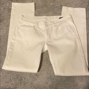 7 for all mankind white straight leg jeans size 29